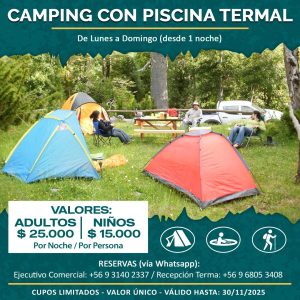 Camping con Piscina Termal - Noviembre